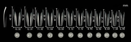 [LONG] COFFIN | GEL EXTENSION TIPS A’GALORE & CO.