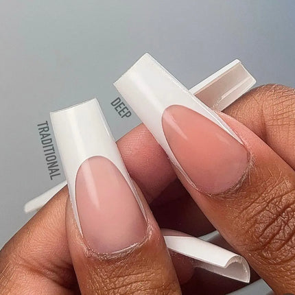 DEEP FRENCHpro | L/M tapered square gel extensions A’GALORE & CO.