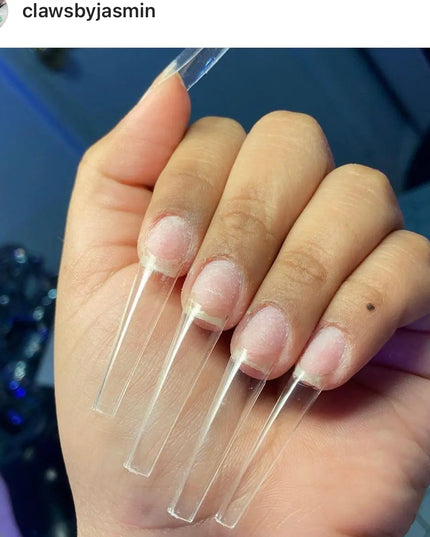 XXL C-Curve COFFIN Tips *glass clear* A’GALORE & CO.