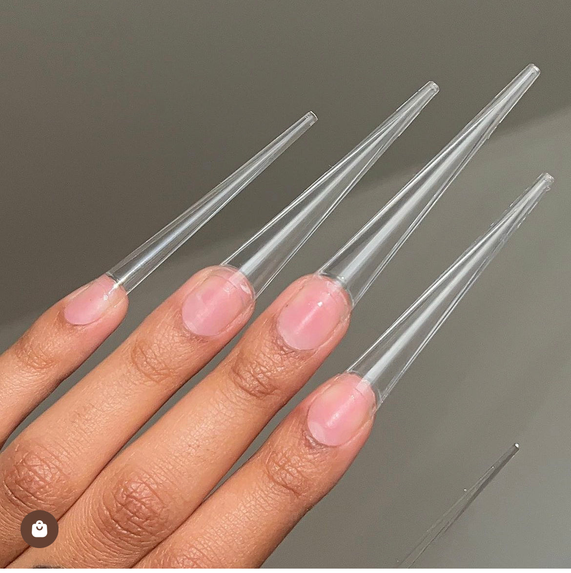 Clear stiletto XL nail tips – Luxury By Dari