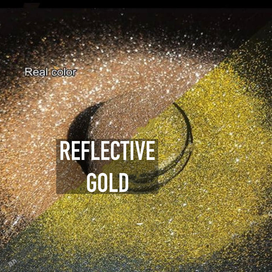 GOLD REFLECTIVE | GLITTER A’GALORE & CO.