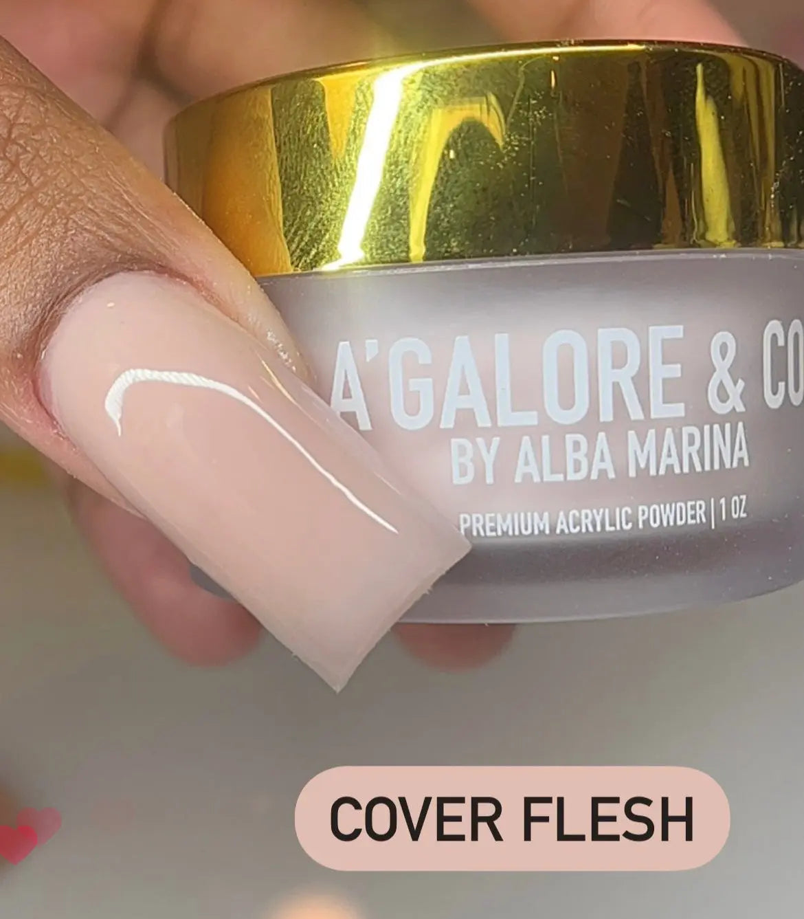 COVER ACRYLIC | FLESH - ACY023 A’GALORE & CO.