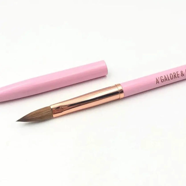 BUBBLE GUM PINK | PURE KOLINSKY ACRYLIC BRUSH A’GALORE & CO.