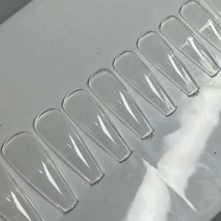 [LONG] SCULPTED COFFIN | GEL EXTENSION TIPS A’GALORE & CO.