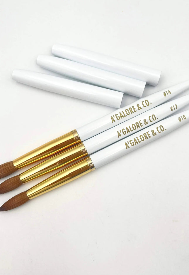 ROUND | PURE KOLINSKY ACRYLIC BRUSH A’GALORE & CO.