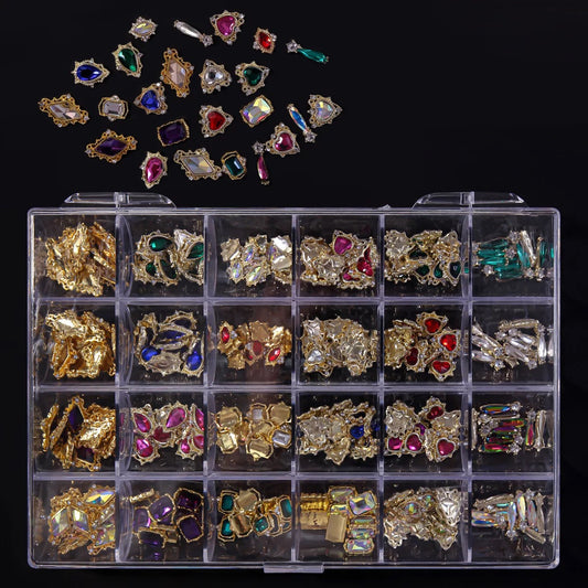 Gold Crystal Charm Box (240 pcs) A’GALORE & CO.