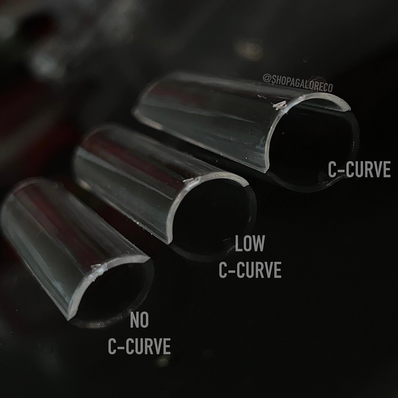 XXL LOW C-CURVE SQUARE tips A’GALORE & CO.